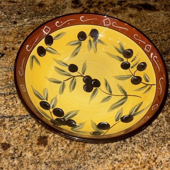 Late Harvest
by 222 FIFTH 8”
Hand-Painted Ceramic Bowl with Olive Design - Picture 2 of 3